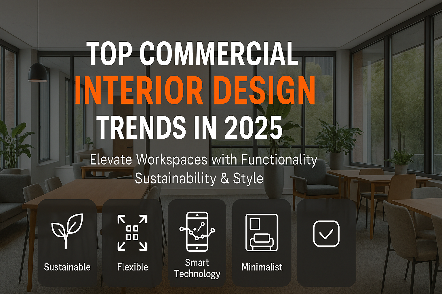 Top Commercial Interior Design Trends in 2025 for Modern Workspaces